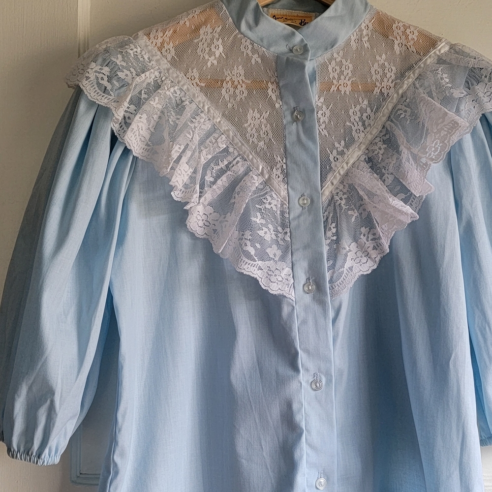 VTG Jeri Bee Lace Square Dance Shirt - Picture 2 of 10